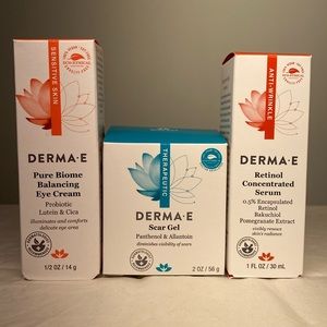 Derma-E retinol, scar gel, eye cream